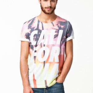 Fitted Classic Multicolor Round Neck T Shirt