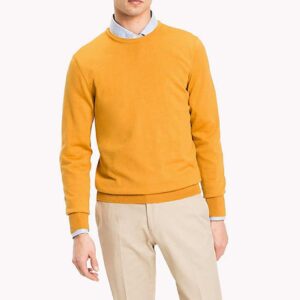Fitted Style Mustard Plain Full Sleeves Jersey